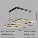 Axyaa Modern Acrylic LED Chandelier, Minimalist Dimmable Pendant Light for Home, Restaurant, Bedroom