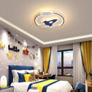 Axyaa Kid's Room Ceiling Light - Whale & Rocket Design