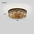 Axyaa Smokey Grey Glass Crystal Chandelier E14 for Home Decor Lighting