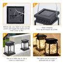 Axyaa Solar Lantern Light: Outdoor Atmosphere LED Waterproof Garden Lamp