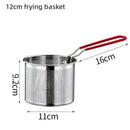 Axyaa 304 Stainless Steel Frying Mesh Basket for Cooking and Oil Draining