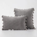 Black Tassel Pillowcases by Axyaa - Velvet Holiday Home Decoration Gift