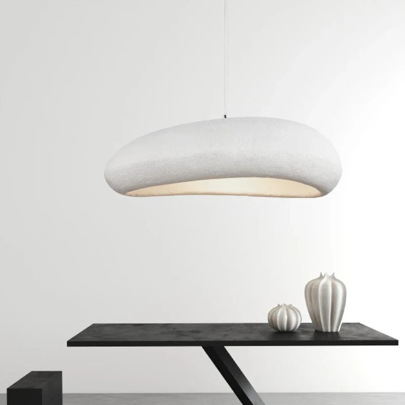 Axyaa Wabi Sabi Wind Chandeliers: LED E27 Pendant Lamps, Nordic Resin Design.