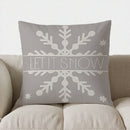 Axyaa Snowflakes Christmas Throw Pillow Cover for Sofa, Bedroom, Car.