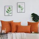 Axyaa Solid Linen Pillow Covers for Home Decor