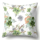 Axyaa Floral Landscape Painting Cushion Cover 45x45CM Home Decor Pillowcase