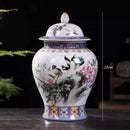 Axyaa Pink Porcelain General Jar - Elegant Ceramic Storage Vase for Home Decor
