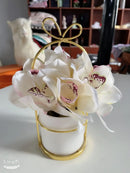Ceramic Vase for Home Decor - Axyaa Desktop Ornament & Flower Pot