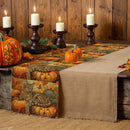 Axyaa Halloween Pumpkin Cat Table Runner Farmhouse Dining Decor