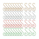 Axyaa Stainless Steel Snail S-shape Christmas Tree Decoration Hooks