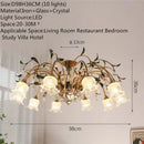 Axyaa Retro Glass Chandelier | Luxury Transparent Pendant Lamp for Home, Hotel, Villa