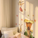 Axyaa Mushroom Animals Nursery Wall Decals Art for Kids Room Girls Bedroom