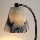 Marble Table Lamp with Black Metal Finish by Axyaa for Hotel Bedroom & Parlor