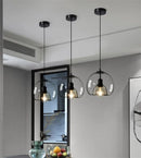 Axyaa Glass Chandelier: Stylish Nordic Pendant Light for Dining Room and Bedroom