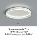 Modern Round LED Ceiling Light for Bedroom by Axyaa - Minimalist Nordic Design for Living Room