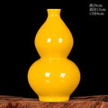 Axyaa Yellow Glazed Ceramic Vase for Home, Living Room, and TV Cabinet