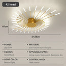 Axyaa Modern LED Chandelier - Fireworks Decorative Lights for Dining & Living Room