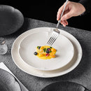 Axyaa Matte Striped Ceramic Plate Set for Molecular Cuisine Tableware