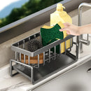 Axyaa Stainless Steel Sponge Holder Rack with Water Tray - Home Kitchen Storage