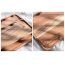 Axyaa Acacia Wood Coffee Tray Rectangular Plate for Snacks and Desserts