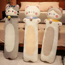 Axyaa Cute Cat Doll Plush Toy Sleeping Pillow Leg Clamping Long Girl Doll
