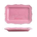 Axyaa Retro Wind Flower Edge Ceramic Dining Plate