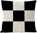 Axyaa Geometric Linen Pillowcase 45x45 - Home Office Sofa Décor