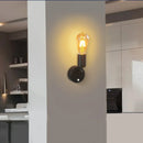 Axyaa Minimalist Wall Lamp with E27 Bulb & Button Switch for Indoor LED Lighting