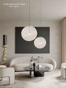 Axyaa Rattan Ball Chandelier: Nordic Minimalist Pendant Lights for Stylish Home Decor