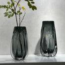 Axyaa Glass Vase: Modern High-End Table Decor for Elegant Home Dining