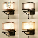 Axyaa Fabric Wall Sconces - Modern LED Wall Light for Living Room and Bedroom