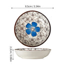 Axyaa Mini Ceramic Plate Set for Sushi Soy Sauce & Snacks