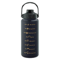 Axyaa Gradient Color Sports Water Bottle with Straw and Handle