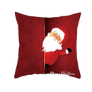 Axyaa Merry Christmas Print Sofa Cushion Decoration Pillowcase
