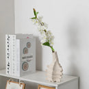 Axyaa Ceramic Geometry Vase - Modern Handcrafted Home Decor Accessory