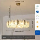 Axyaa Glass Duplex French Chandelier for Luxurious Villa Living Room
