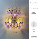 Axyaa Retro Purple Murano Style Droplet Chandelier for Living, Bedroom, Dining Room