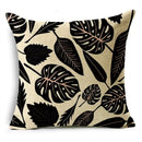 Axyaa Geometric Prints Linen Pillowcase - Square Cushion Cover for Bedroom and Car