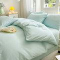 Axyaa Waffle Washed Cotton Cloud Double Spell Three-Piece Set
