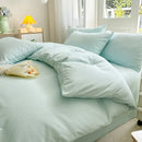 Axyaa Waffle Washed Cotton Cloud Double Spell Three-Piece Set