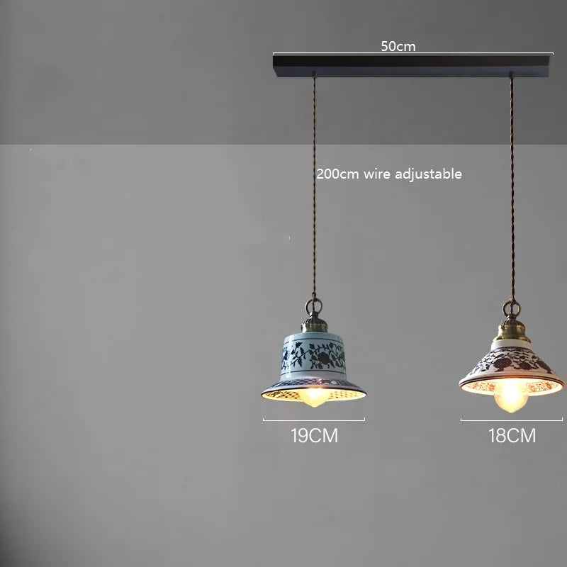 Axyaa Ceramic LED Pendant Lamp for Modern Home Decor Lighting