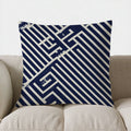 Geometric Pattern Throw Pillow by Axyaa - Ideal for Sofa, Bedroom, or Car