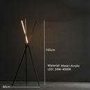 Axyaa Nordic LED Floor Lamp - Minimalist Aluminum Vertical Lights for Living Room