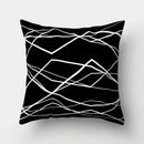 Axyaa Geometric Star Square Pillow Cover - Modern Home Decor Art Print