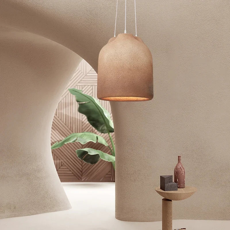 Axyaa Wabi Sabi LED Chandelier Coffee Pendant Light - Personality for Dining Room