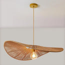 Axyaa Rope Weave Straw Hat Chandelier for Home Ceiling Lighting