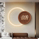 Axyaa Moon Glow Digital Wall Clock for Modern Light Luxury Living Room Decoration