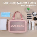 Axyaa PVC Travel Toiletry Bag: Portable Makeup Organizer for Women, Cosmetic Storage Container