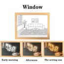 Axyaa LED Night Light Painting Wall Art Table Lamp Home Decor Gift