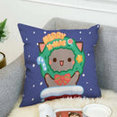 Axyaa Mochi Cat Luxury Cushion Cover Set for Sofa and Bed
